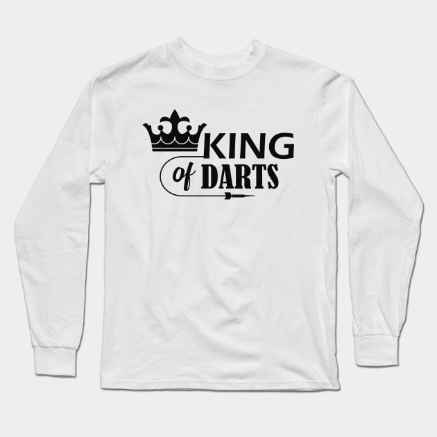 Dart - King of darts Long Sleeve T-Shirt by KC Happy Shop